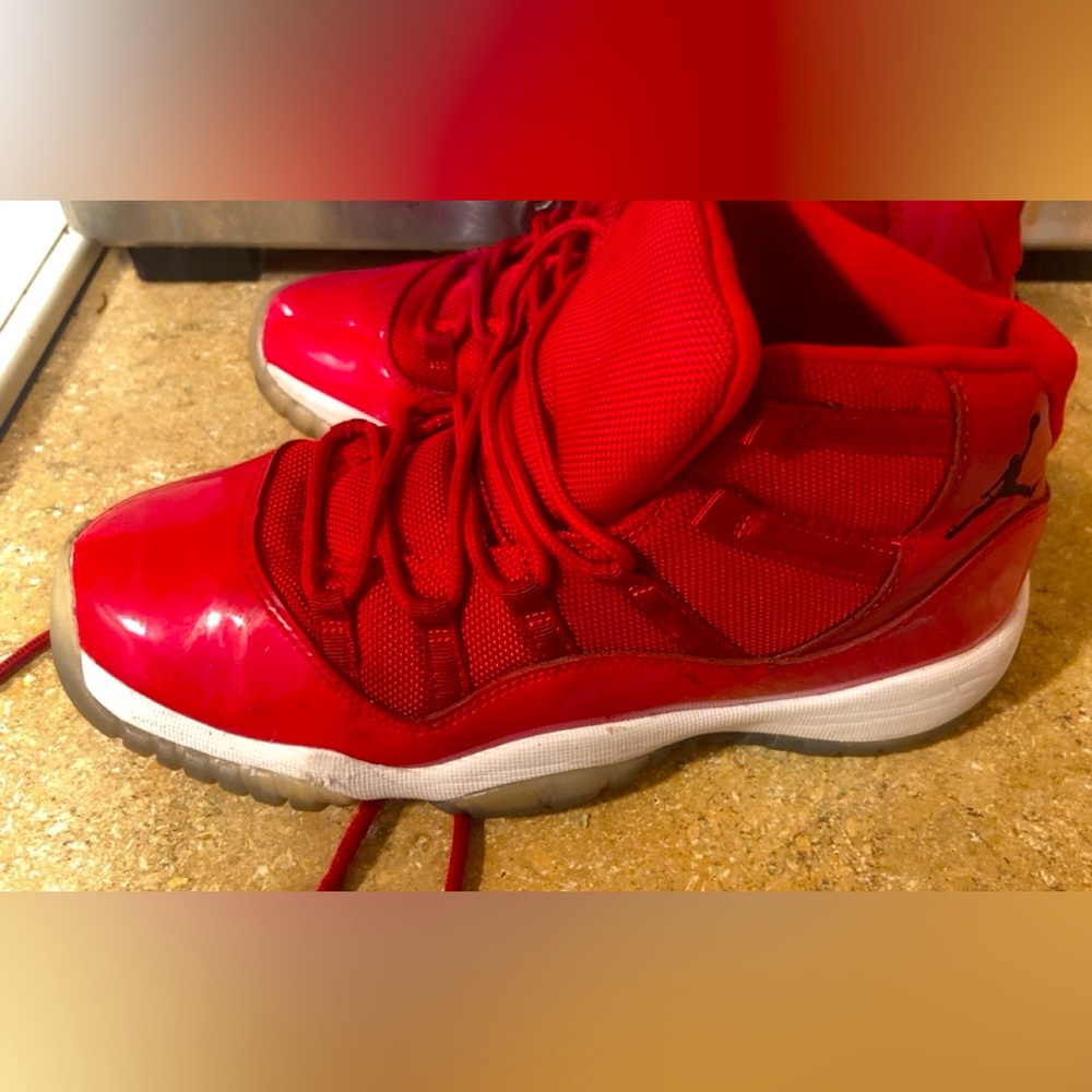Selling Jordan’s only wore twice too small.
